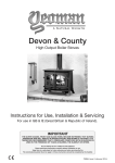 Devon & County Installation & Operating Instructions