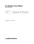 Audio Technica AT-MX341b SmartMixer Specifications