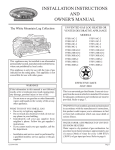 White Mountain LS-30RAO-1 Owner`s manual