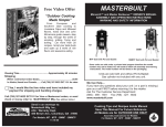 Masterbuilt Master Cut 7in Owner`s manual