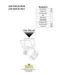 Venue Lighting Effects LED PAR 38 User manual