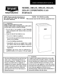 Bryant 355M-40-4 Operating instructions