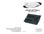 American DJ Stage Setter 8 Operating instructions