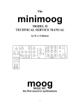 Moog Minimoog Service manual
