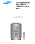 Samsung MM-N7 Instruction manual