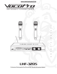 VocoPro UHF-3205 Specifications