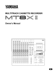 Yamaha MT8X Owner`s manual