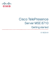 Cisco TelePresence MSE 8710 Specifications