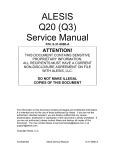 Alesis Q20 Service manual