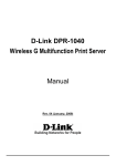 D-Link DPR-2000 User manual