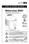 Waterwise 9000 Use & care guide