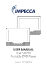 Macrovision Corporation Dual Screen Portable DVD Player User manual