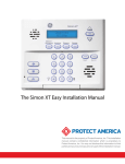 Protect America Simon XT Installation manual