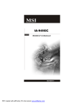 MSI IA-945GC User`s manual