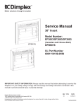 Dimplex DF3003 Service manual
