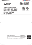 Mitsubishi Mr.Slim PEH-EAK Installation manual