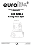 EuroLite TMH-155 Moving-Head User manual