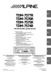 Alpine TDM-7577R Owner`s manual
