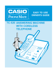 Casio TC-520 Specifications