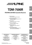 Alpine TDM-7590R Owner`s manual