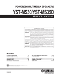 Yamaha YST-C30 Service manual