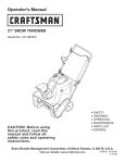 Craftsman 247.887801 Operator`s manual
