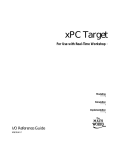 MATLAB XPC TARGET 4 - DEVICE DRIVERS Specifications