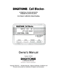 Digitone Call Blocker Owner`s manual