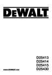 DeWalt D25414 Technical data