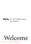 BenQ DC X725 User manual
