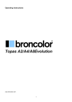 Broncolor Topas A2 Evolution Operating instructions