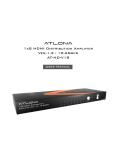 Atlona AT-HD-V18 User manual