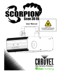 Chauvet Scorpion Scan 3D EU User manual