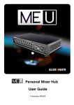 ALLEN & HEATH ME U User guide