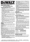 DeWalt DW0249 Operating instructions