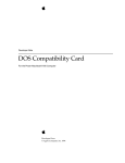 Apple PC Compatibility Card Technical information
