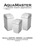 AquaMaster AMS900 Owner`s manual