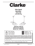 Clarke l 1600DC Operator`s manual