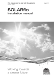 Baxi Solarflo Installation manual
