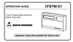White Rodgers 1F97W-51 Programming instructions