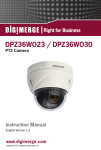 Digimerge DPZ36WO23 Instruction manual