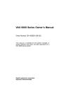 Vax  X-003B Owner`s manual