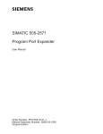 Siemens 505-2571 User manual