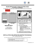 Bradford White EVERHOT TG-237E-N(X)A Instruction manual