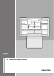 Siemens KF91N Series Installation manual