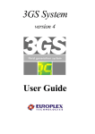 Europlex 3GS User guide