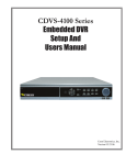 Crest Electronics CDVS-4100 Series Operating instructions