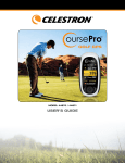 Celestron Course PRO 44870 User`s guide