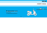DAELIM SJ50 - SERVICE Owner`s manual
