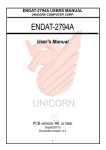Unicorn Computer ENDAT-3902 User`s manual